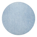Light Blue Denim Jeans Print Round Blanket