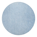Light Blue Denim Jeans Print Round Blanket