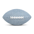 Light Blue Denim Jeans Print Rugby Ball