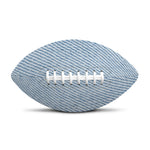 Light Blue Denim Jeans Print Rugby Ball