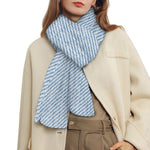 Light Blue Denim Jeans Print Scarf