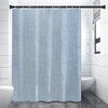 Light Blue Denim Jeans Print Shower Curtain