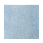 Light Blue Denim Jeans Print Silk Bandana