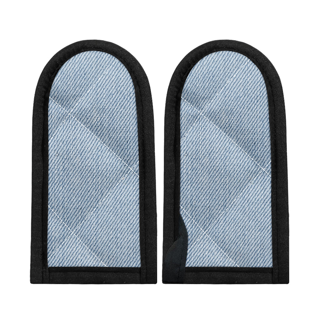 Light Blue Denim Jeans Print Skillet Handle Cover