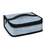 Light Blue Denim Jeans Print Small Lunch Bag