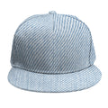 Light Blue Denim Jeans Print Snapback Cap