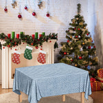 Light Blue Denim Jeans Print Tablecloth