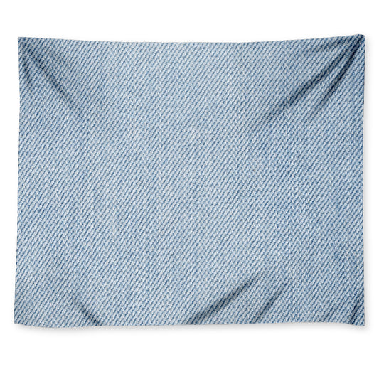 Light Blue Denim Jeans Print Tapestry