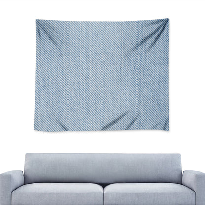 Light Blue Denim Jeans Print Tapestry