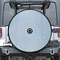Light Blue Denim Jeans Print Tire Cover With Camera Hole
