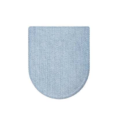 Light Blue Denim Jeans Print Toilet Lid Cover
