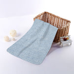 Light Blue Denim Jeans Print Towel