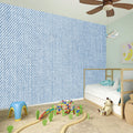 Light Blue Denim Jeans Print Wall Sticker
