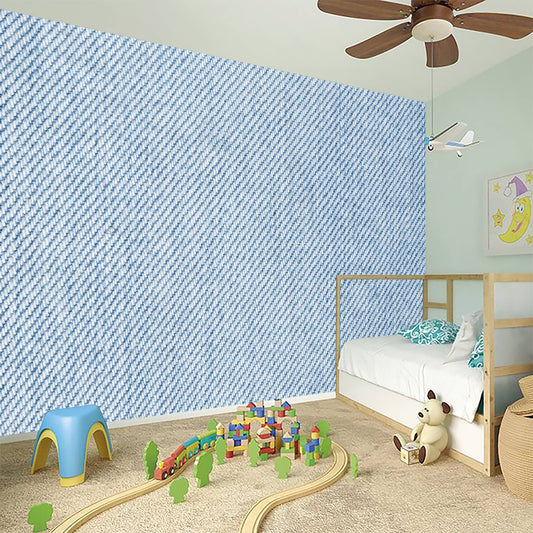 Light Blue Denim Jeans Print Wall Sticker