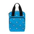 Light Blue Paisley Bandana Print Bible Tote Bag