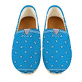 Light Blue Paisley Bandana Print Casual Shoes