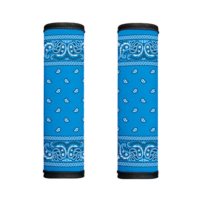 Light Blue Paisley Bandana Print Handle Covers