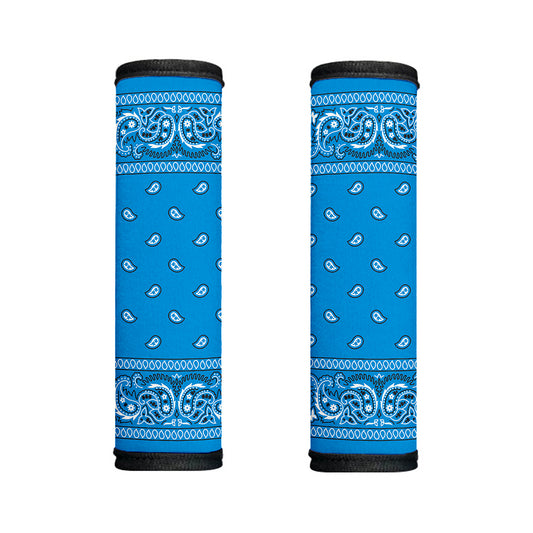 Light Blue Paisley Bandana Print Handle Covers