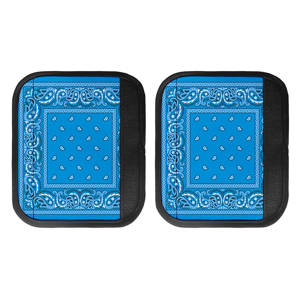 Light Blue Paisley Bandana Print Handle Covers