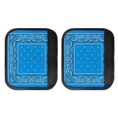 Light Blue Paisley Bandana Print Handle Covers