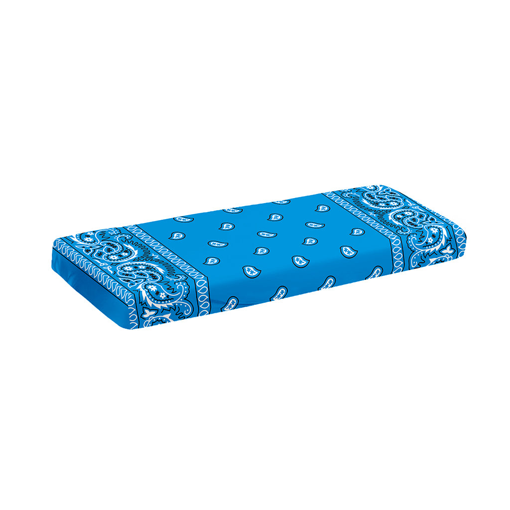 Light Blue Paisley Bandana Print Piano Keyboard Cover