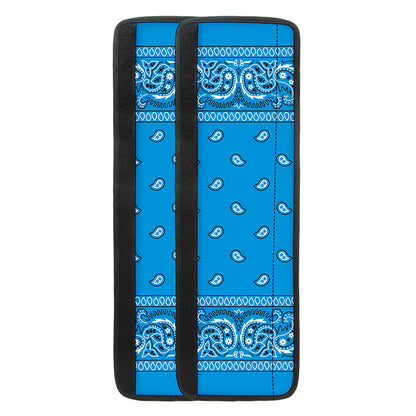 Light Blue Paisley Bandana Print Refrigerator Handle Covers