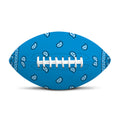 Light Blue Paisley Bandana Print Rugby Ball