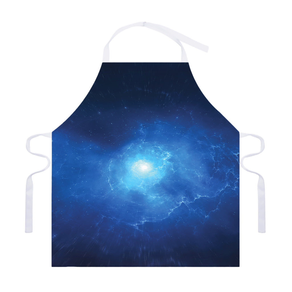 Light Blue Space Print Adjustable Apron