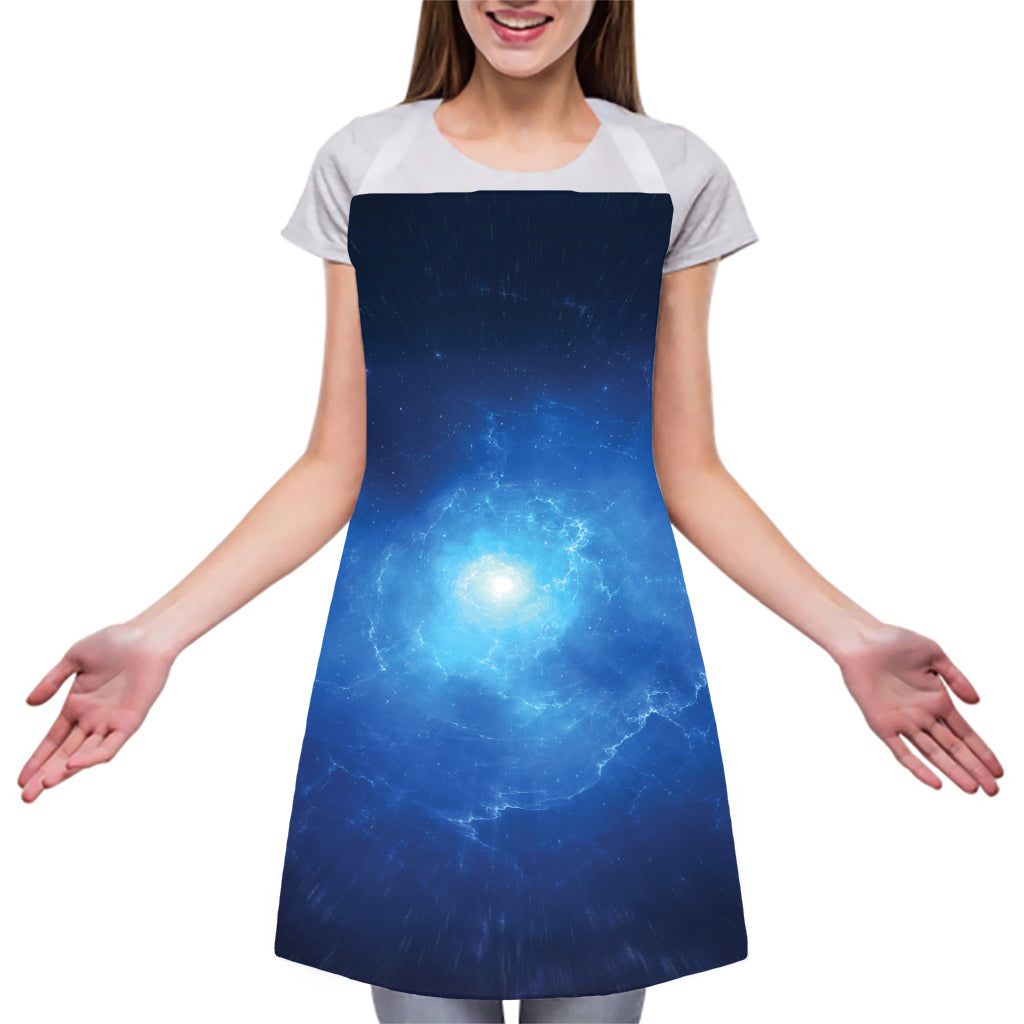 Light Blue Space Print Adjustable Apron