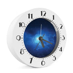 Light Blue Space Print Alarm Clock