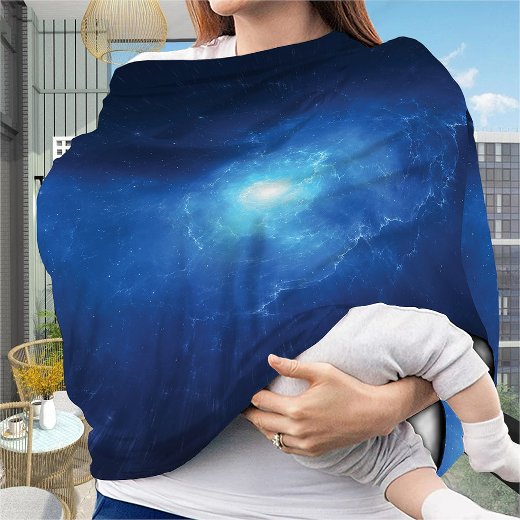 Light Blue Space Print Baby Seat Cover