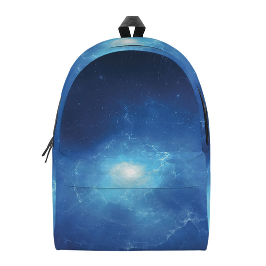 Light Blue Space Print Backpack