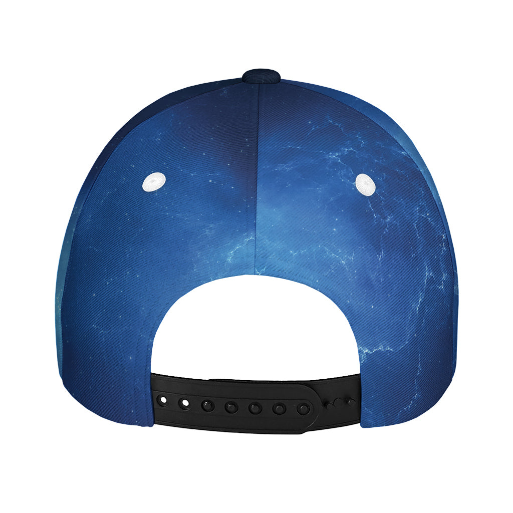 Light Blue Space Print Baseball Cap