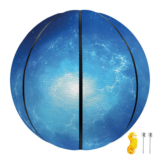 Light Blue Space Print Basketball