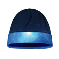 Light Blue Space Print Beanie