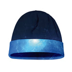 Light Blue Space Print Beanie