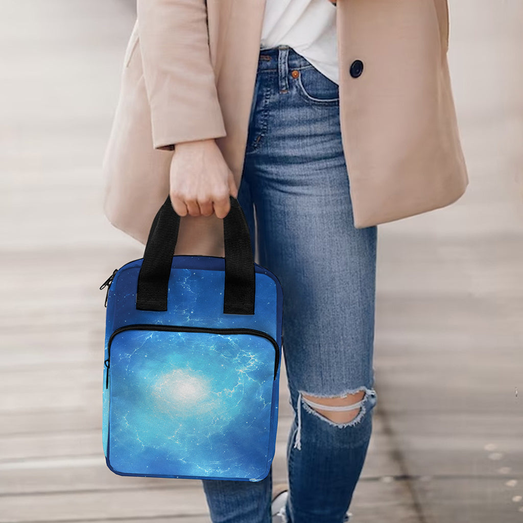 Light Blue Space Print Bible Tote Bag