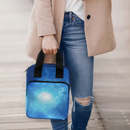 Light Blue Space Print Bible Tote Bag