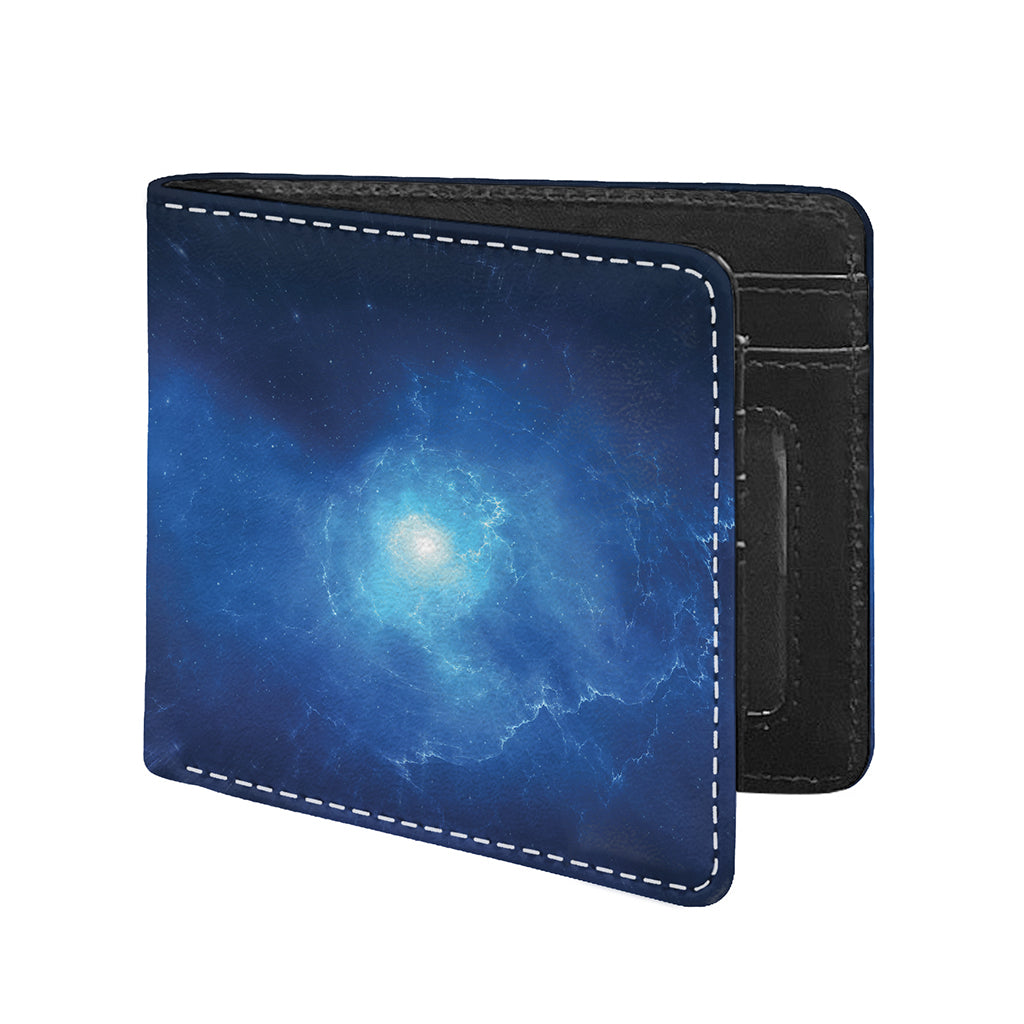 Light Blue Space Print Bifold Wallet
