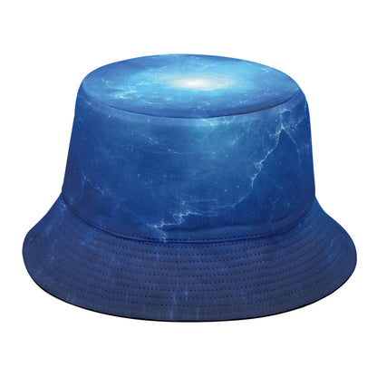 Light Blue Space Print Bucket Hat