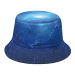 Light Blue Space Print Bucket Hat