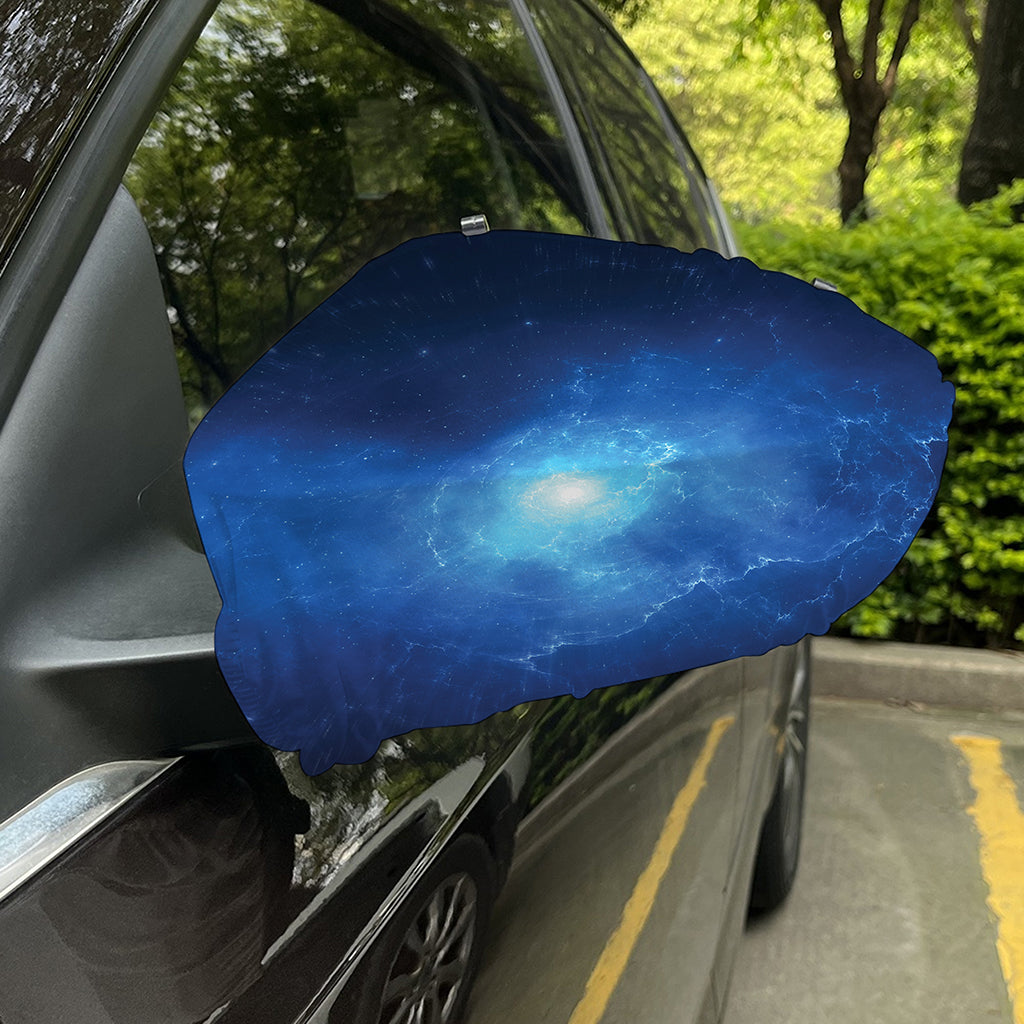 Light Blue Space Print Car Side Mirror Covers