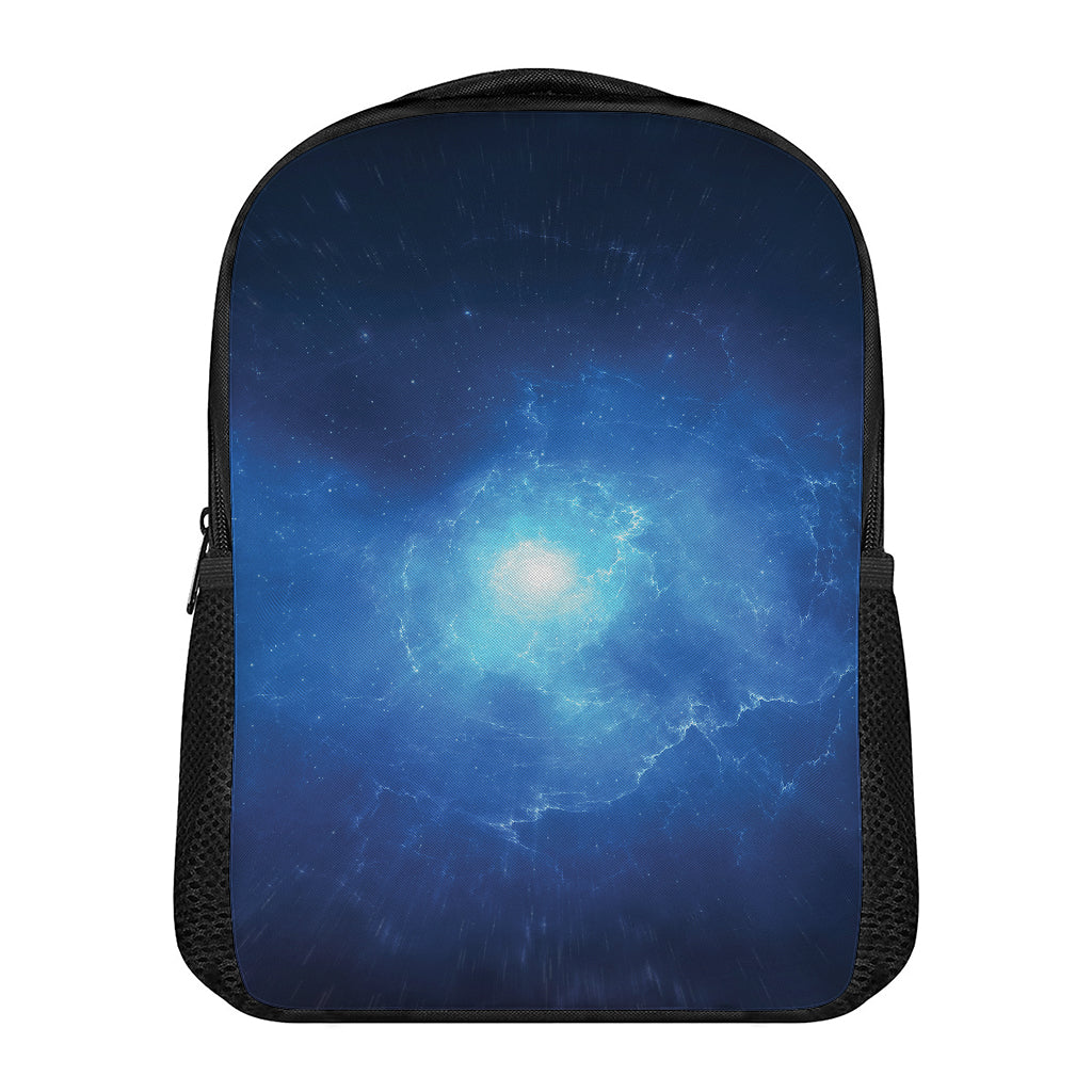 Light Blue Space Print Casual Backpack