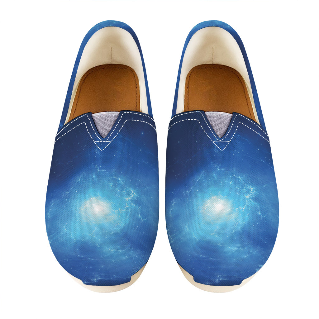 Light Blue Space Print Casual Shoes