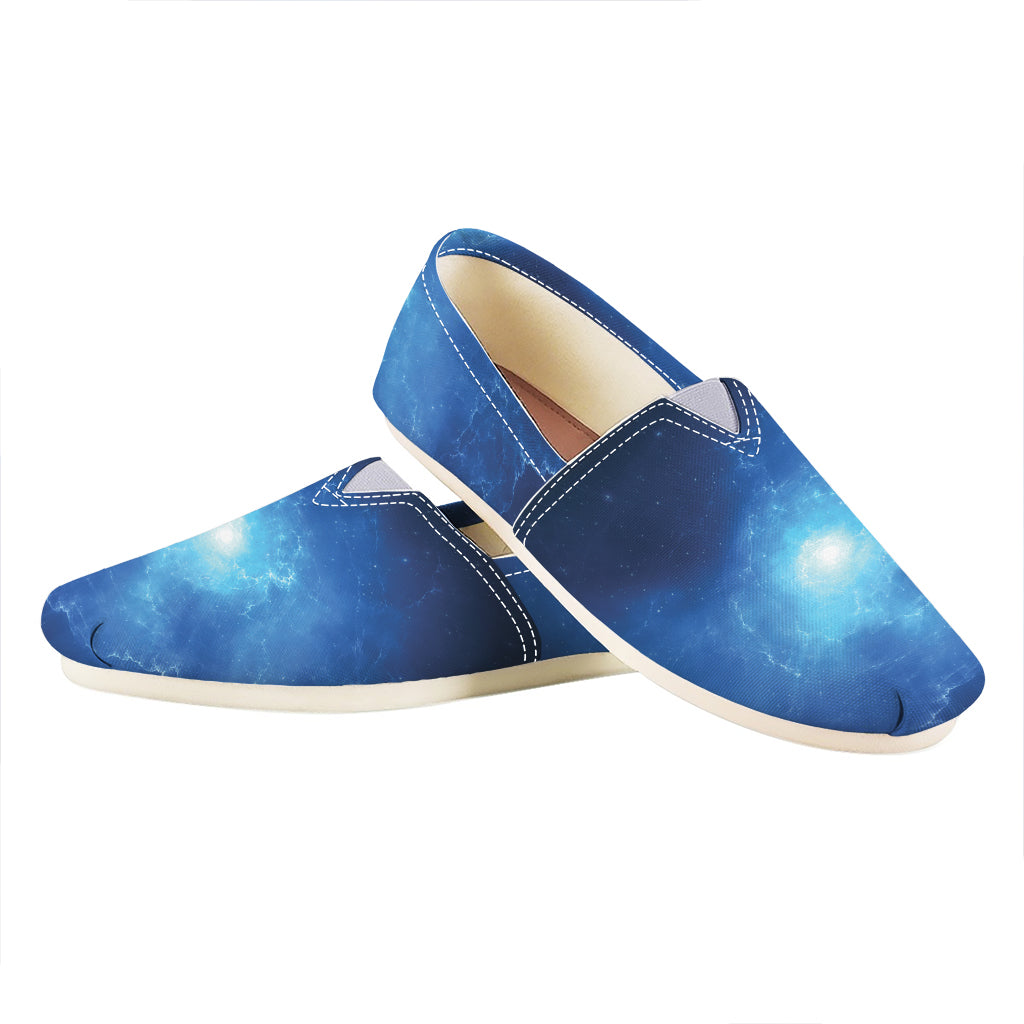 Light Blue Space Print Casual Shoes