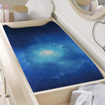 Light Blue Space Print Changing Pad Cover