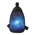 Light Blue Space Print Sling Bag