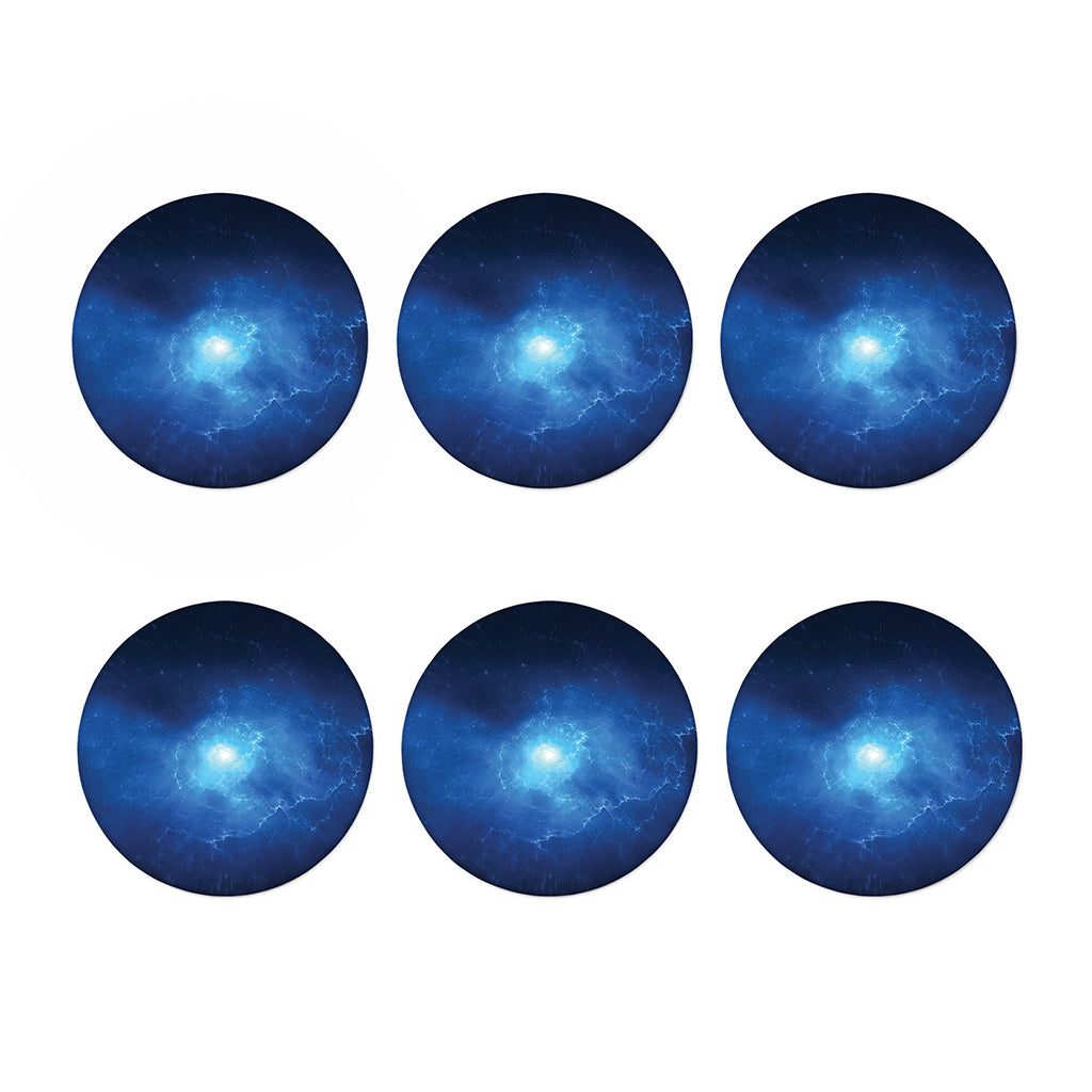 Light Blue Space Print Coaster Set