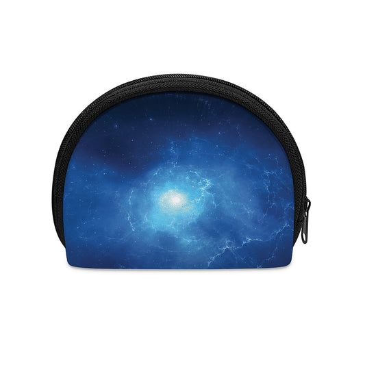 Light Blue Space Print Coin Purse