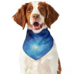 Light Blue Space Print Dog Bandana